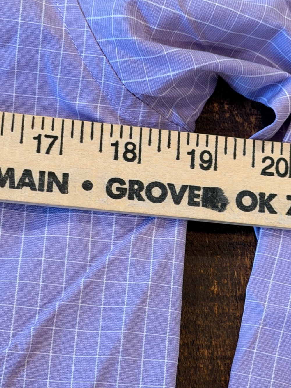 Charter Club Lavender Plaid Button-Front Shirt - Picture 4 of 4